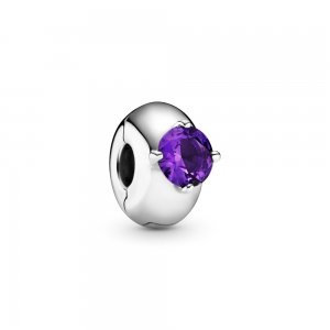 Charm Clipe Solitário Roxo - 799204C02