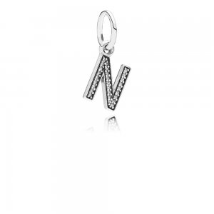 Pingente PANDORA de Prata Brilhante Letra N - 791326CZ Pingente PANDORA de Prata Brilhante Letra N - 791326CZ