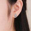Brincos Petit Mão Hamsa estilo Pandora - SCE389