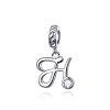 Charm Pendente Letra H estilo Pandora - SCC1183-H Charm Pendente Letra H estilo Pandora - SCC1183-H