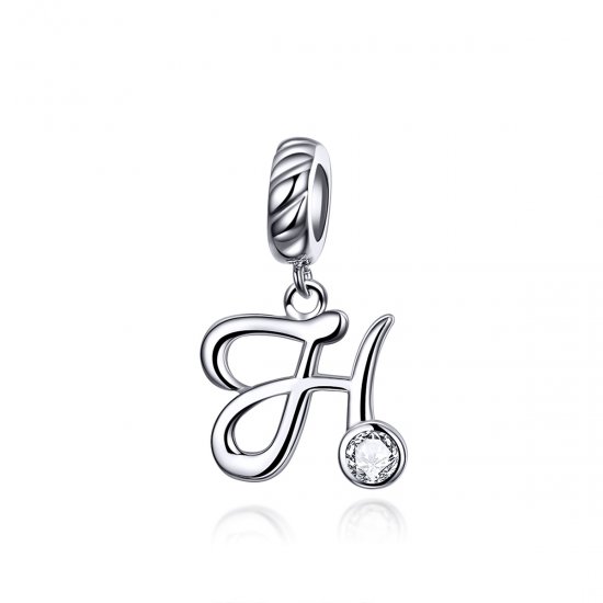 Charm Pendente Letra H estilo Pandora - SCC1183-H  Clique na imagem para fechar