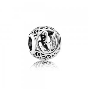 Charm PANDORA Alfabeto Vintage Letra Y - 791869CZ Charm PANDORA Alfabeto Vintage Letra Y - 791869CZ