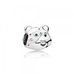 Charm berloques Pandora de prata Pudsey Urso Charm berloques Pandora de prata Pudsey Urso