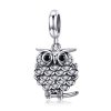 Charm Pendente Uma Coruja Brotando estilo Pandora - SCC949 Charm Pendente Uma Coruja Brotando estilo Pandora - SCC949