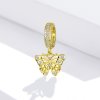 Charm Pendente Borboleta dourada estilo Pandora - BSC248
