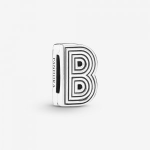 Charm Clipe Pandora Reflexions Letra B - 798198