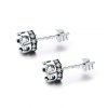Brincos Petit Coroa brilhante estilo Pandora - SCE311 Brincos Petit Coroa brilhante estilo Pandora - SCE311