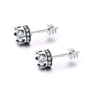 Brincos Petit Coroa brilhante estilo Pandora - SCE311