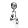 Charm PANDORA de Prata e Esmalte Pendente Par de Luvas - 791181EN46 Charm PANDORA de Prata e Esmalte Pendente Par de Luvas - 791181EN46