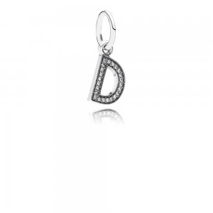 Pingente PANDORA de Prata Brilhante Letra D - 791316CZ Pingente PANDORA de Prata Brilhante Letra D - 791316CZ