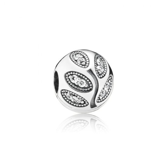 Clip PANDORA Delicada Folha Encantada - 791416CZ  Clique na imagem para fechar