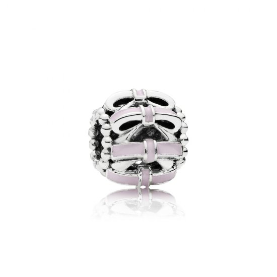 Charm berloques PANDORA Doce Laço Rosa - 791778EN40  Clique na imagem para fechar