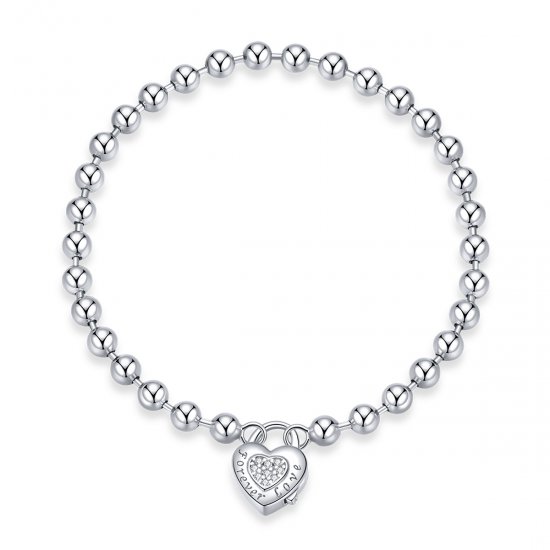 Pulseira Corrente de Contas estilo Pandora - SCB203  Clique na imagem para fechar