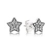 Star silver stud earring com Zircônia Cúbica - 290546CZ Star silver stud earring com Zircônia Cúbica - 290546CZ