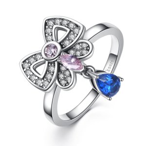 Anel Butterfly Removível estilo Pandora - SCR014 Anel Butterfly Removível estilo Pandora - SCR014