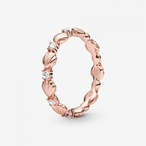 Anel Pandora Rose™ Concha Do Mar - Pandora