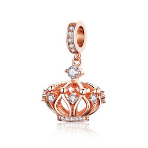 Charm Pendente Coroa Real estilo Pandora Rose - SCC1121 Charm Pendente Coroa Real estilo Pandora Rose - SCC1121