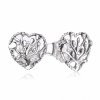 Brincos PANDORA Corações Florescentes - 297085