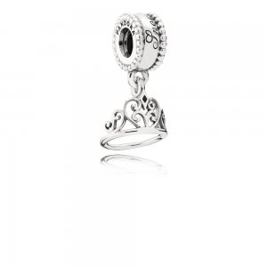 Pingente Pandora de prata Disney, Tiara Branca de Neve Pingente Pandora de prata Disney, Tiara Branca de Neve