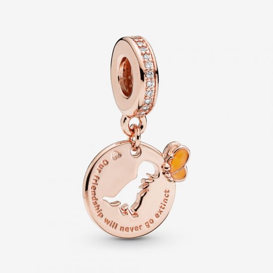 Charm Pendente Amizade dinossauro & borboleta Pandora Rose - 788180CZ  Clique na imagem para fechar