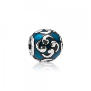 Charm PANDORA de Prata Esmaltado Turquesa - 790491EN08