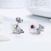 Brincos Petit Flor de cerejeira estilo Pandora - BSE055