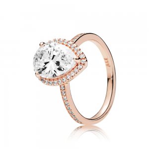 Anel PANDORA Rose™ Gota de Água Brilhante - 186251CZ