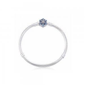 Pulseira Pandora de prata Floco de neve clássico Pulseira Pandora de prata Floco de neve clássico