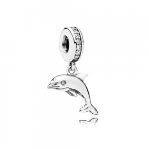 Conta Pendente PANDORA Golfinho com Zircônia Cúbica - 791541CZ Conta Pendente PANDORA Golfinho com Zircônia Cúbica - 791541CZ