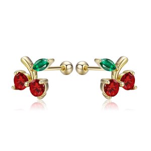 Brincos Petit cereja life Pandora - SCE543