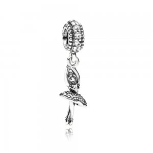 Charm com Pendente PANDORA Bailarina - 791365CZ Charm com Pendente PANDORA Bailarina - 791365CZ