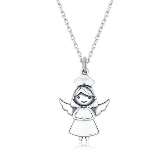 Colar Anjo de branco life Pandora - SCN425  Clique na imagem para fechar