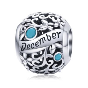 Charm Pedra de nascimento de dezembro estilo Pandora - SCC1385-12 Charm Pedra de nascimento de dezembro estilo Pandora - SCC1385-12