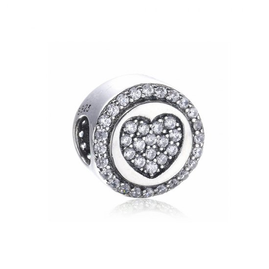 Charm berloques Pandora de prata Coração cintilante PX00242-1B  Clique na imagem para fechar