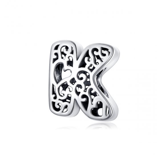 Charm Letra mágica K estilo Pandora - SCC1229-K  Clique na imagem para fechar