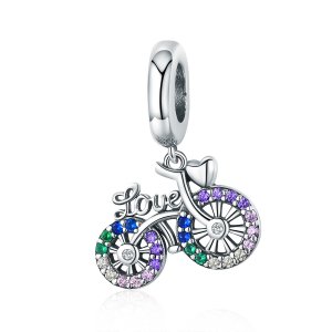 Charm Pendente Bicicleta estilo Pandora - SCC1082 Charm Pendente Bicicleta estilo Pandora - SCC1082