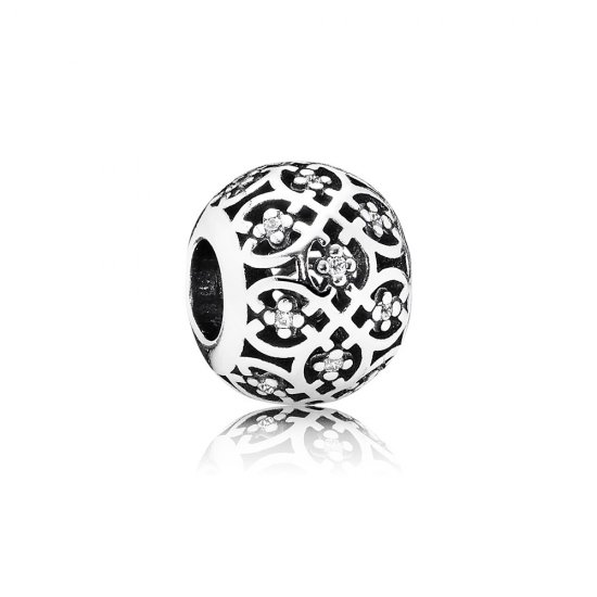 Charm PANDORA de Prata Vazado Brilho da Renda - 791295CZ  Clique na imagem para fechar