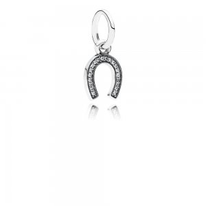 Charm PANDORA de Prata Pendente Brilhante Amuleto da Sorte - 791306CZ Charm PANDORA de Prata Pendente Brilhante Amuleto da Sorte - 791306CZ