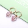 Brinco Vidro Murano Rosa & Sai Pandora - 288317PMU