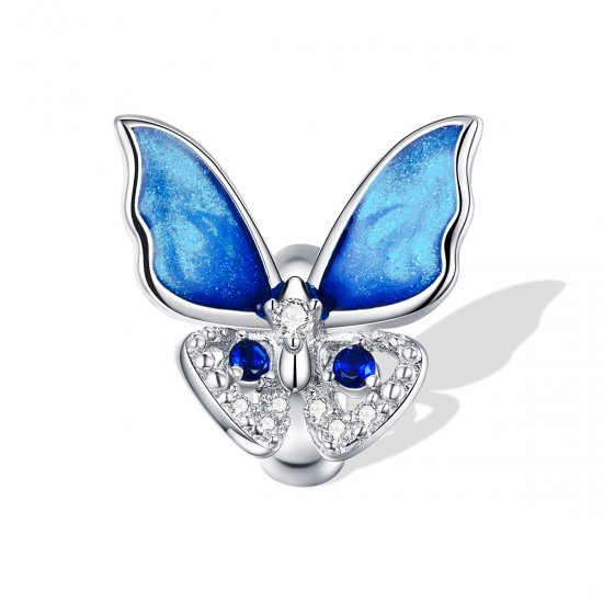 Charm Borboleta colorida estilo Pandora - BSC405  Clique na imagem para fechar