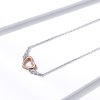 Colar Dois tons Asa do Coração estilo Pandora - BSN162