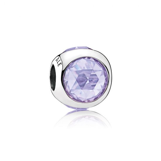Charm PANDORA Gotas Radiantes Lavanda - 792095LCZ  Clique na imagem para fechar