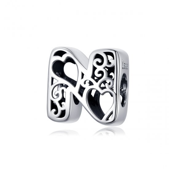 Charm Letra Mágica N estilo Pandora - SCC1229-N  Clique na imagem para fechar