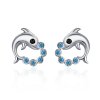 Brincos Petit Espírito do Oceano estilo Pandora - SCE179 Brincos Petit Espírito do Oceano estilo Pandora - SCE179