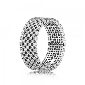 Anel PANDORA Deslumbrante Xadrez - 197695CZ Anel PANDORA Deslumbrante Xadrez - 197695CZ
