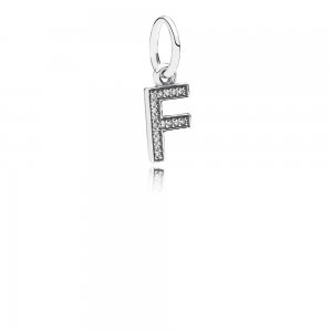 Pingente PANDORA de Prata Brilhante Letra F - 791318CZ