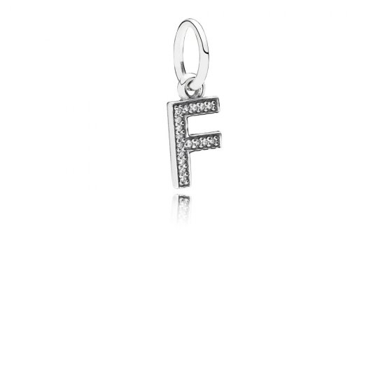 Pingente PANDORA de Prata Brilhante Letra F - 791318CZ  Clique na imagem para fechar