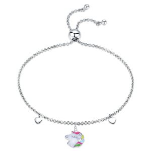 Pulseira Memória de Unicórnio estilo Pandora - SCB106 Pulseira Memória de Unicórnio estilo Pandora - SCB106