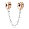 Corrente de Segurança Rose™ Clássico PANDORA - 782057CZ