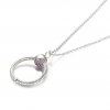 Pendente O Pandora Moments Pequeno Rosa Em Pavé - 399097C02